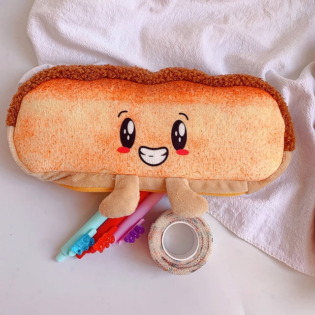 Bread Pencil Case Popular Middle School Students Stationery Pencil Case