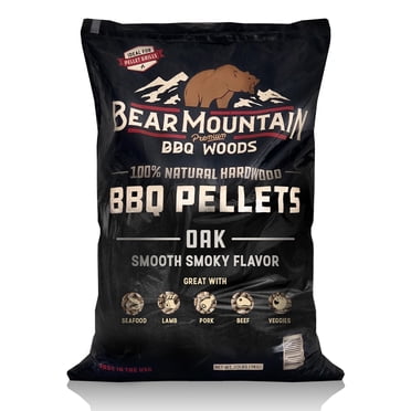 Bear Mountain Granulés Fumoir en Bois de Chêne Naturel de Qualité Supérieure pour BBQ, 40 Livres