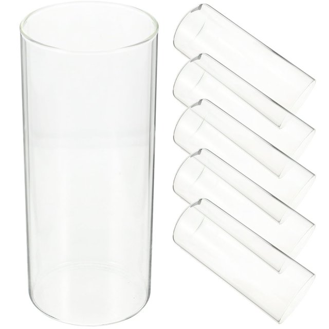 CUITING 6 Pcs Floating Candle Vase Tall Votive Holders Glass Container Dining Table High Borosilicate