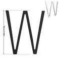 thumbnail image 2 of Fridja 3" Black Address House Letter for Outside, Easy to Install 3D Modern Weather Proof Non-Rust Address Letter for Exterior House Address, Garage Gate, Street, Farmhouse Letter W, 2 of 2