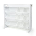 thumbnail image 1 of Humble Crew Cambridge White Toy Storage Organizer with Shelf and 9 Storage Bins, 1 of 9