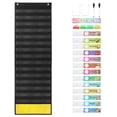 thumbnail image 4 of jifeng Daily Schedule Pocket Chart Wall Hanging 15+1 Pocket Educational Charts Learning black, 4 of 9
