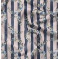 thumbnail image 1 of Soimoi Pink Rayon Fabric Clover Floral Print Fabric by Yard 56 Inch Wide, 1 of 6