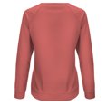 thumbnail image 5 of Yuyuzo 2023 Automne Chandail Sportif Uni pour Femme Décontracté Ample à Col Rond Raglan à Manches Longues Chandail Tunique Hauts Rouge Melon D\'eau A1, 5 of 5