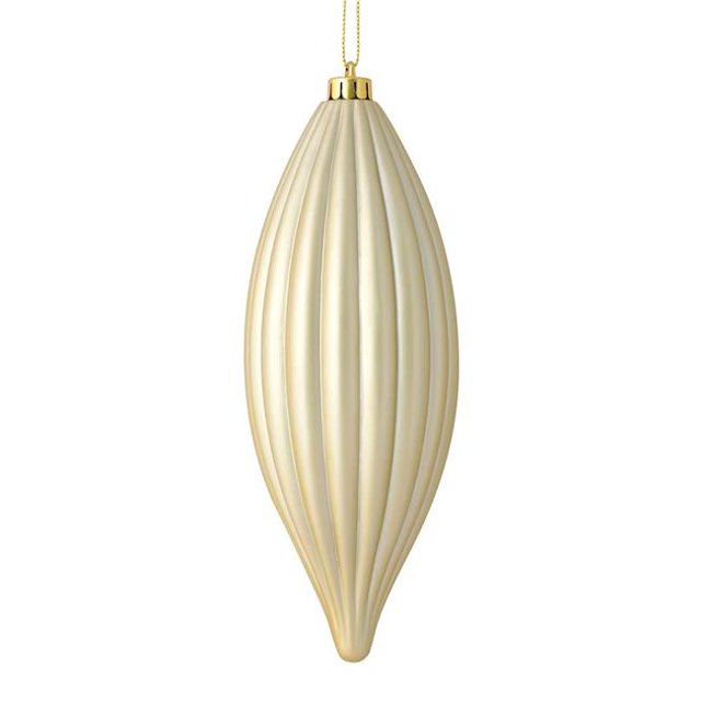 Vickerman M183238M Ornement de Ligne Mat Champagne 8 Po. 4 par Sac
