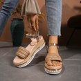 thumbnail image 4 of Wo-Fusoul Sandals for Women Casual Plus-Size Platform Buckle Strap Slide Sandals Trendy Comfortable Versatile Spring Summer Style, 4 of 9