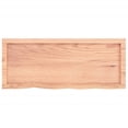 thumbnail image 2 of vidaXL Bathroom Countertop Light Brown 100x40x(2-4)cm Treated Solid Wood, 2 of 5