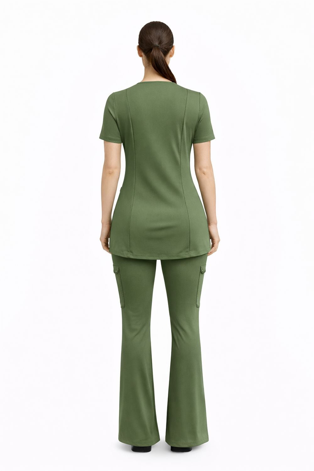 Haut de blouse médicale à col en V pour femmes FLEX SCRUBS™