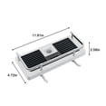 thumbnail image 3 of TIMIFIS Shower Rack Punch-free Shower Caddy Shelves Slide Bar For Shower, Shampoo, Soap HolderSuitcase,with Stainless Steel Guardrail, Shower Shelves With Hangin -, 3 of 7