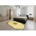 thumbnail image 4 of Ahgly Company Indoor Rectangle Abstract Bold Yellow Abstract Area Rugs, 4' x 6', 4 of 6