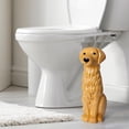 thumbnail image 4 of Golden Retriever Ceramic Toilet Brush Holder with Plastic Brush Set by Allure Home Creation, 4 of 4
