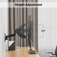 thumbnail image 4 of BONTEC Monitor Wall Mount for 13-42 Inch Screens Up to 19.8lbs, Single VESA Mount with Gas Spring Adjustable Tilt Swivel Rotation Arm, Full, 4 of 9