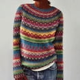 thumbnail image 2 of Chandails pour Femmes Hiver Automne Chandails Mignons Décontractés Amples à Manches Longues Pulls pour Femmes Hauts en Tricot, 2 of 9