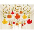 thumbnail image 3 of Thanksgiving Hanging Decorations, Maple Leaf Pumpkin Pendant Swirl Decor, Fall Ceiling Hanging Set for Holiday Party and Festival Gathering, 3 of 3