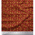 thumbnail image 1 of Soimoi Viscose Chiffon Fabric Coke & Burger Food Decor Fabric Printed Yard 42 Inch Wide, 1 of 3