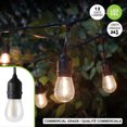 thumbnail image 2 of 12 S14 EDISON LED STRING LIGHTS WITH COMMERCIAL GRADE WIRE & STRAIGHT FILAMENTS, 2 of 3