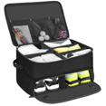 thumbnail image 1 of Golf Trunk Organizer with Shoe Storage, Multi-Compartment Car Storage Box Golf Accessories,1 * Golf Storage Bag,Black, 1 of 8