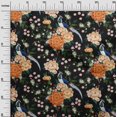 thumbnail image 3 of oneOone Viscose Chiffon Black Fabric Asian Chinese Dress Material Fabric Print Fabric By The Yard 42 Inch Wide, 3 of 4