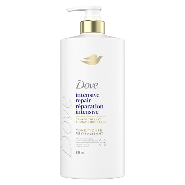 Dove Revitalisant Réparation Intensive Soin des Protéines Bio + Sérum Aminé, 828 ml