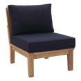thumbnail image 2 of Modway Teak Outdoor Patio Furniture Glider Chair, Navy, 2 of 5