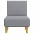 thumbnail image 2 of vidaXL Chaise Longue Light Grey Fabric, 2 of 5