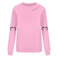 thumbnail image 4 of LMKIHUSA Chandail Graphique d'Halloween pour Femmes Saison Effrayante Squelette Cœur Chandail à Enfiler Hauts Manches Longues Col Rond Blouses Douces Décontracté Tendance 2025 Chandail Rose,TTG, 4 of 4