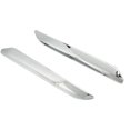 thumbnail image 3 of Front Bumper Strip, 2pcs Left Right Silver Front Bumper Trim  For Car, 3 of 8
