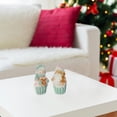 thumbnail image 2 of Cupcake De Noël En Polyrésine (Assortiment) - Lot De 2, 2 of 3