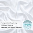 thumbnail image 4 of 3 PCS Bedding Sheets and Pillowcase Set Rayon Derived from Bamboo, Cool Sheets for Hot Sleepers, 4 of 11