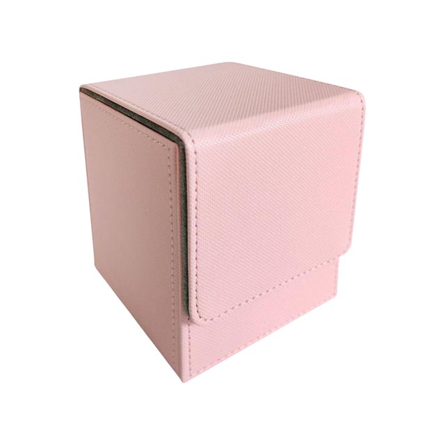 Milaget Trading Card Deck Box Closure with Card Divider Collectible Container Pink