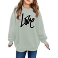 thumbnail image 1 of PMVFHDE Sweat à Col Rond pour Fille Imprimé Manches Longues Chandail à Capuchon pour Filles Gris, 2-3 Ans, 1 of 3