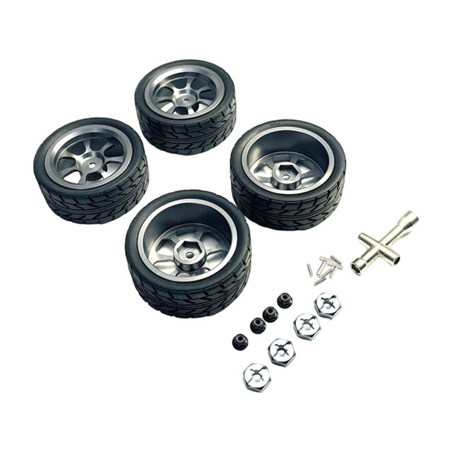 Xuanheng Roues et Pneus RC Accessoires RC Écrou de Roue M3 Élégant pour 144001 1/14 1/10 Gris