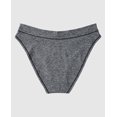 thumbnail image 4 of Culotte Bikini à Taille Haute Lisse et Confortable en Noir Smoking, 4 of 5