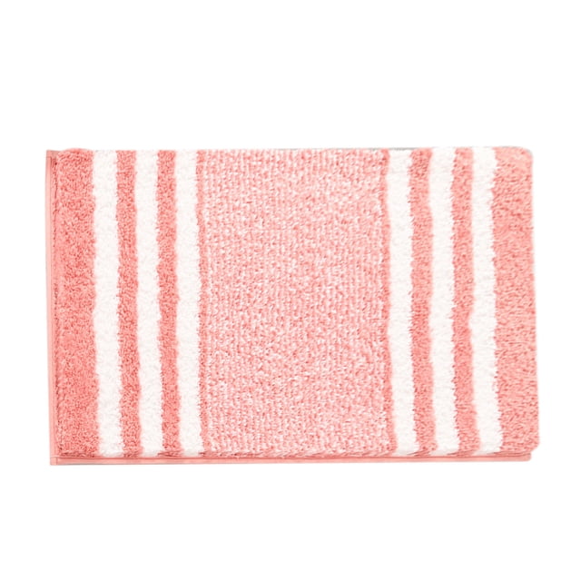Rbaofujie Bath Rugs for Bathroom Extra Thick Microfiber Striped Door Mat - Non-Slip Bathroom Kitchen Entry Rug Water-Absorbent Floor Mat for Bathroom Threshold Kitchen Doorway Foot Mat Welcome Mat