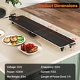 thumbnail image 3 of Costway Gril Teppanyaki Électrique Extra Grand de 39,5 Pouces avec 2 Surfaces de Cuisson, Températures Réglables et Plateau d'Égouttement, 3 of 10