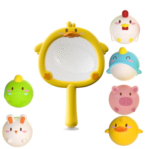 Qocolhg Bath Toys for Kids Ages 1-3, Floating Light Up Toys for 1 Year Old Boy Girl Gift, Toddlers Bathtub Toys for Babies 6-12 Months, 6 Pack Cute Swimming Toys for Baby Shower Beach Pool Bath Time