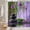 Black Green Purple, variant on Cherry Blossom Shower Curtain - Red Floral Asian Japanese Plum Flower, Traditional Nature Fabric Decor, Includes Hooks, Ideal for Adding an Exotic and Romantic Touch to Your Bathroom