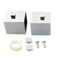 thumbnail image 1 of 1 Pair Square Shower Temperature Control Handle Knob Chrome Thermostatic Handle, 1 of 9