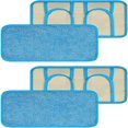 thumbnail image 1 of QUTETN 4Pcs Microfiber Mop Pads Compatible with Swiffer Sweeper Mops Reusable and Machine Washable Floor Pad Refills Mop Head Replacements for Multi Surface Wet & Dry Cleaning, 1 of 6