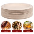 thumbnail image 2 of KAKOWELY Paper Plates 50pcs Paper Plate 7 Inch Party Tableware Disposable Paper Plate Dessert Plate6.97"X6.97"X0.71", 2 of 5