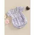 thumbnail image 4 of Fortune Mommy and Me Dresses Matching Set Summer Boho Dress Square Neck Ruffle Sleeves Floral Dress, 4 of 9