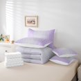 thumbnail image 4 of YST Lilac Purple and Grey Watercolor Bedding Comforter Set, Modern Geometry, 7-Piece, Queen, 4 of 4