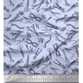 thumbnail image 1 of Soimoi Blue Rayon Fabric Tools Hardware Fabric Prints By Yard 42 Inch Wide, 1 of 1