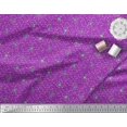 thumbnail image 3 of Soimoi Purple polyester Crepe Fabric Spiral & Dots Fabric Prints By Yard 42 Inch Wide, 3 of 5