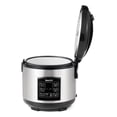 thumbnail image 2 of Starfrit Electric Rice Cooker, 14-cup (80oz) Capacity, Non-Stick Removable Container, Comes with Measuring Cup, Steamer Basket and Serving Spoon, 2 of 9