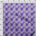 thumbnail image 3 of oneOone Rayon Violet Fabric Leaves Sewing Material Print Fabric By The Yard 56 Inch Wide-aB, 3 of 5