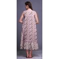 thumbnail image 3 of Bimba Rose Cochon2 Papillons Colorés Imprimés Chemises de Nuit en Coton pour Femmes Robe Sans Manches Tenue de Nuit Robe Maxi XXX-Large, 3 of 6