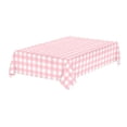 thumbnail image 2 of Penkiiy Plastic Table Cloth Disposable , 54 x 108 Inch Plaid Table Cloths for Parties, Decorative Tablecloths for Rectangle Tables, Plastic Table Cover, Leakproof & Sturdy, 2 of 9