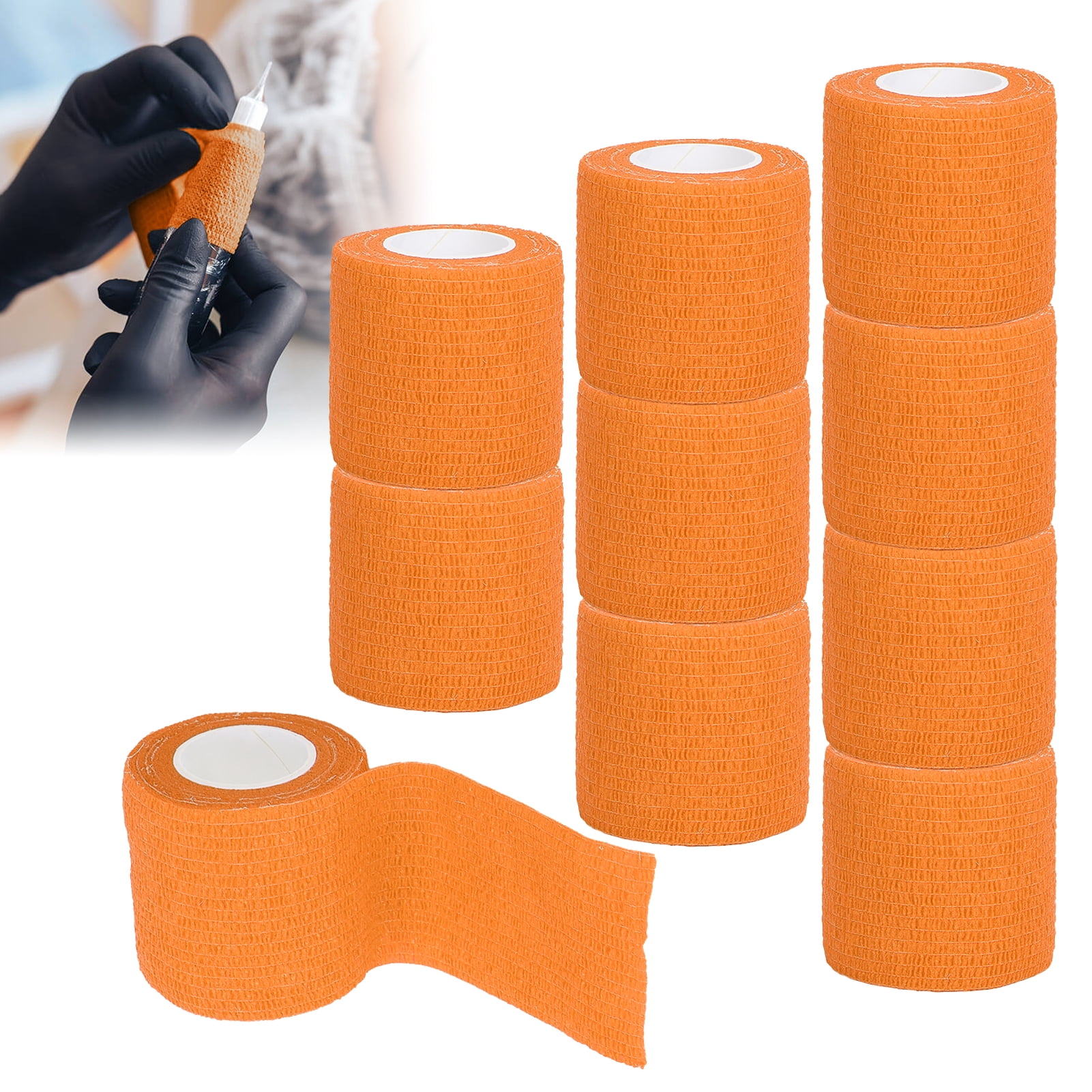 Disposable Elastic Bandage Disposable Elastic, Self Adherent Cohesive Wrap Bandages Bandage Disposable 10Pcs Multifunction Disposable Self Adhesive Elastic Bandage Non Woven Fabric