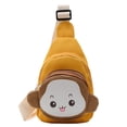 thumbnail image 2 of Cute Monkey Style Kids Messenger Bag, Small Shoulder Bag, Soft Fabric Material, Fun Design, For Children, School Use, Portable Storage, Playful Aesthetic, Lightweight Construction, Travel Hzhnb, 2 of 9